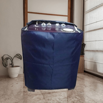 Aamaya Store Semi-Automatic Washing Machine  Cover(Width: 31.5 cm, Blue)