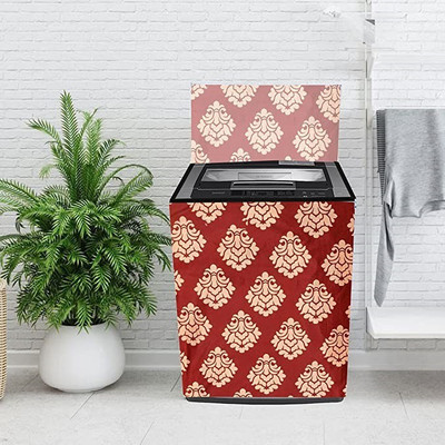 THE LION'S SHARE Top Loading Washing Machine  Cover(Width: 65 cm, Maroon)