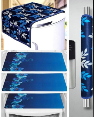 NIKITA ENTERPRISE Fridge Mat(Width: 33.6 cm, Blue)