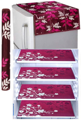 LAPHINO Refrigerator  Cover(Width: 100 cm, PINK)