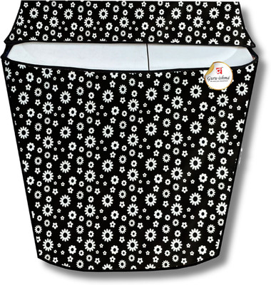 GURU-ISHMA Semi-Automatic Washing Machine  Cover(Width: 82.55 cm, Black, White)