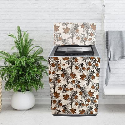 THE LION'S SHARE Top Loading Washing Machine  Cover(Width: 59 cm, Beige, Pink)