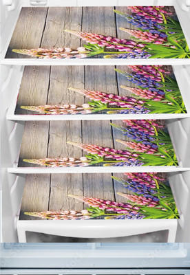 REVEXO Fridge Mat(Width: 32 cm, Multicolor, Grey)