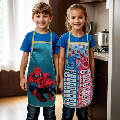 Xy Decor Polyester Home Use Apron - Small(Multicolor, Pack of 2)