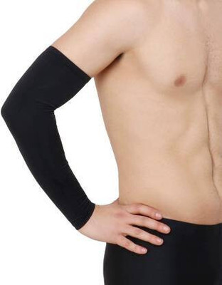 Fash Nylon Arm Sleeve For Men(Free, Black)