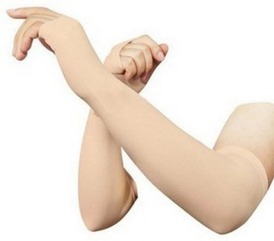 RBSOCK Cotton Arm Sleeve For Boys(Free, Beige)