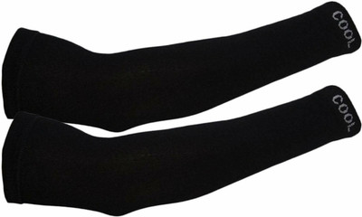 WHISTY Cotton Arm Sleeve For Boys & Girls(Free, Black)