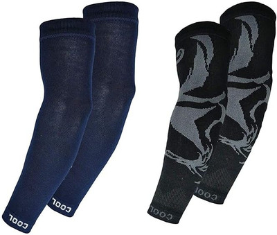 ASLS Cotton Arm Sleeve For Men & Women(Free, Blue, Multicolor)