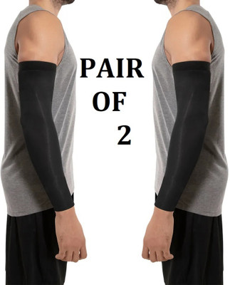 D1 DIFFERENT ONE Polyester Arm Sleeve For Men & Women(Free, Black)