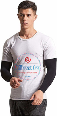 D1 DIFFERENT ONE Polyester Arm Sleeve For Men & Women(Free, Black)