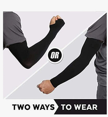 araanshi Cotton Arm Sleeve For Boys & Girls(Free, Black)