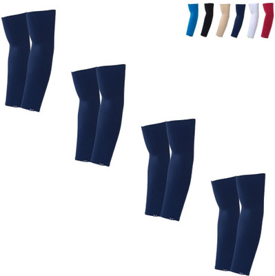 Brrf Polyester, Nylon Arm Sleeve For Men & Women(Free, Navy Blue)