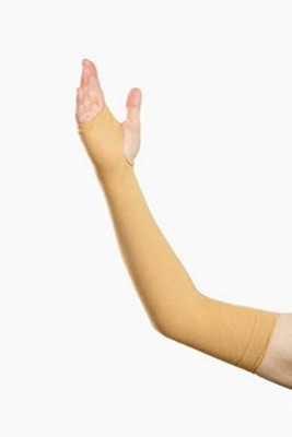 RBSOCK Nylon Arm Sleeve For Boys(Free, Beige)