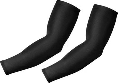 Foniry Nylon, Cotton Arm Sleeve For Men & Women(Free, Black)
