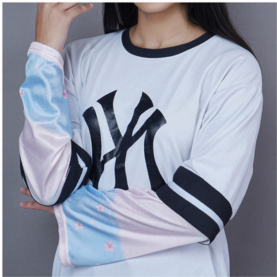 Okara Polyester Arm Sleeve For Women(Free, Pink)