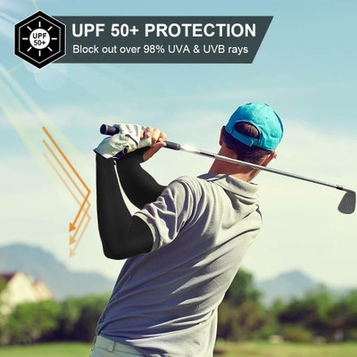 RBSOCK Polyresin Arm Sleeve For Men(Free, Black)