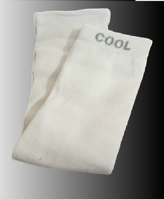 ARYANSHI Cotton Arm Sleeve For Men & Women(Free, White)