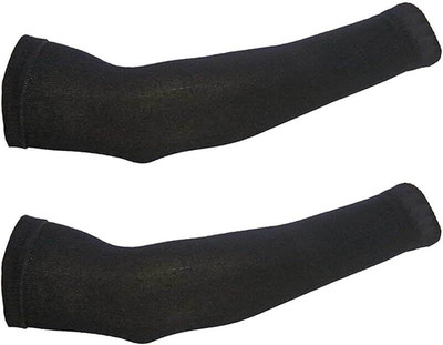 URMILA TRADERS Cotton Arm Sleeve For Men & Women(Free, Black)