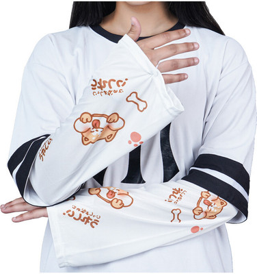 KETKAR Polyester Arm Sleeve For Women(Free, Brown)