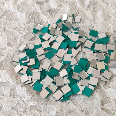 ilika9 Regular Shape Mirror for Lippan Art - Square - 8mm - 100 gms. (550 pcs)