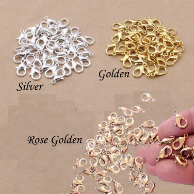 Honbom 10mm Jewelry Making Accessory Lobster Claw Clasps Hooks/Findings Fasteners 120Pc