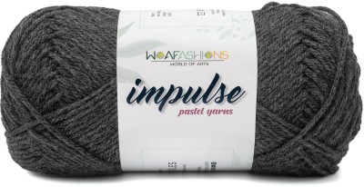 WOAFASHIONS Impulse Hand Knitting & Crochet Yarn (Grey Mixture) (100gms)