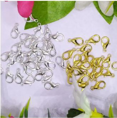 Honbom Jewelry Making Lobster Clasp Claw Hook/Finding Fastener 60Pc(Silver & Gold)