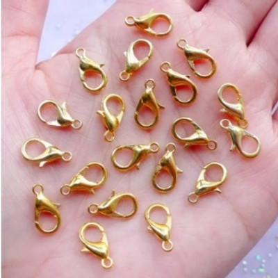 Honbom Metal Lobster Clasps/Hook for Necklace Bracelet and Other Jewellery Making 100Pc