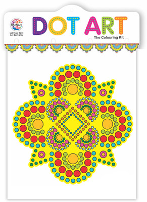 Ratnas Dot Art (1045) DIY Colouring Kit with 20 sheets for all Ages