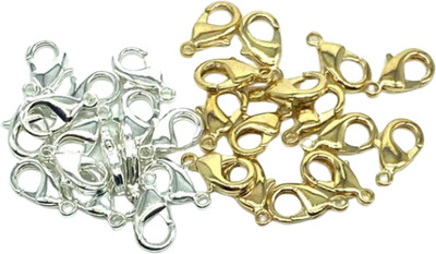 Honbom Jewelry Making Lobster Clasp Claw Hook/Finding Fastener 200Pc(Silver & Gold)