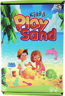 Rabbit Play Kinetic Sand (Green), Kiddy Active Non-Toxic Sand for Kids' Creative Play Art Clay(450 g)