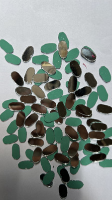 MIRROR GLASS WORLDWIDE FANCY SHAPE SILVER MIRROR FOR LIPPAN ART 7MM 100GM 480PIECE