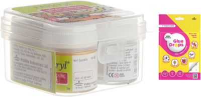 Fevicryl Pearl Metallic Kit 40 Ml with Glue DropsNew