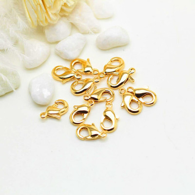 Tia Crafts Jewellery Making Lobster Clasps Claw Hooks for Necklace-50pcs