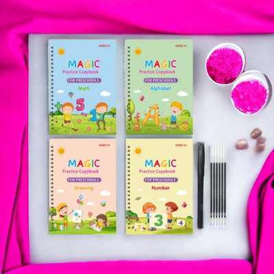 AirSoft Magic Pen Writing Book Practice Reusable Magical Copybooks For Kids Gift X