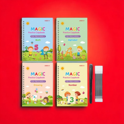 AirSoft Reusable Book Sets Kids Children Magic Practice Book Hand Writing Present X