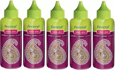 Pidilite Fevicryl Fabric Glue 80ML Pack of 5New