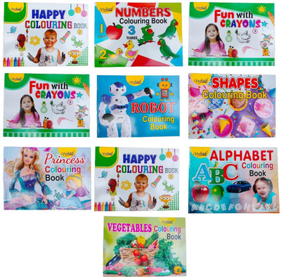 VISHAL TREND Colouring Book Set of 10