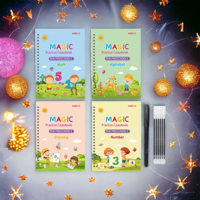 AirSoft Magic Pen Writing Book Practice Reusable Magical Copybooks For Kids Happy Gift X
