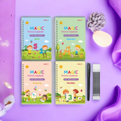 AirSoft Magic Practice Copybook Set Handwriting Reusable Writing Notebook Practice X
