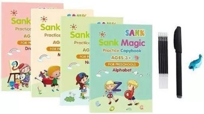 NKKL Magic Practice Copybook, (4 BOOK + 10 REFILL) Tracing Book 243