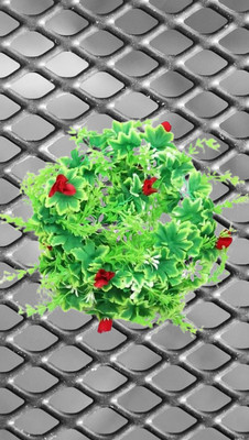 Dynamic Retail Global Artificial Hanging Flowers Plant Wall Hanging Garland Chain Home Decor NT291 Multicolor Rose Artificial Flower(5 cm, Pack of 1, Vine & Creepers)