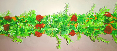 KINGSTYLE IMPEX Artificial Flowers Home Decoration Vine Creepers Plant Wall Hanging Chain J384 Multicolor Rose Artificial Flower(65 cm, Pack of 1, Vine & Creepers)