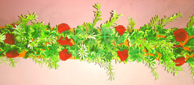 KINGSTYLE IMPEX Artificial Flowers Home Decoration Vine Creepers Plant Wall Hanging Chain J706 Multicolor Rose Artificial Flower(65 cm, Pack of 1, Vine & Creepers)