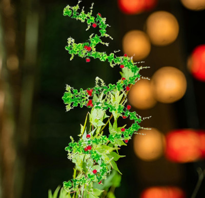 Dynamic Retail Global Artificial Hanging Flowers Plant Wall Hanging Garland Chain Home Decor QS342 Multicolor Rose Artificial Flower(5 cm, Pack of 1, Vine & Creepers)