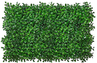 Daissy Raise Artificial Grass Vertical Wall Panel Small Leaves Tiles, Grass Mat , pack of 1 Green Wild Flower Artificial Flower(15 cm, Pack of 1, Garlands)