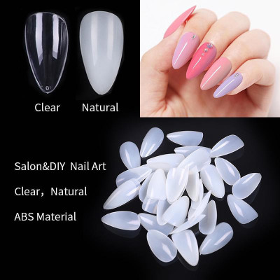 KA-KAIASHA 100 Pcs ARTIFICIAL Nails With Nail Glue For Women's & Girls White (Pack of 100) WHITE(Pack of 100)