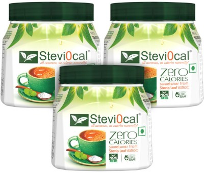 steviocal Zero calorie Stevia Extract - Naturally Sweet, 200 gm Sweetener(600 g, Pack of 3)