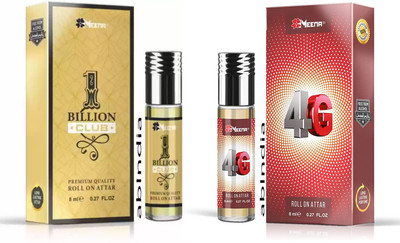 MEENA 1 Billion And 4G Attar Combo Floral Attar(Blends (mukhallat), Pink Lotus)