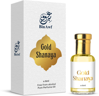 binawf Shanaya Gold Value Vibes Attar | Unisex | Alcohol Free | Long Lasting Perfume Floral Attar(Spicy, Citrus, Floral, Woody)